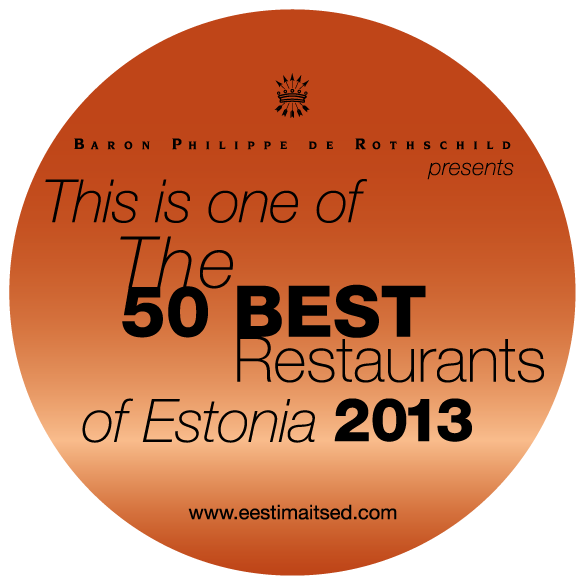 50 Best Restaurants of Estonia 2013